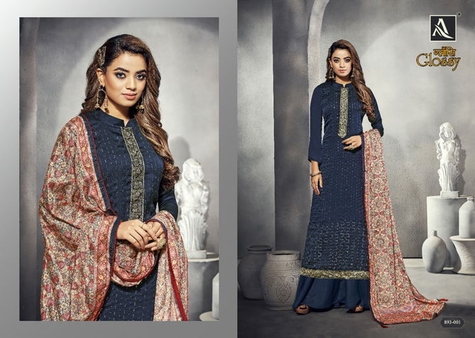 Alok Glossy New Exclusive Wear Designer fancy Geirgette Dress Material Collection